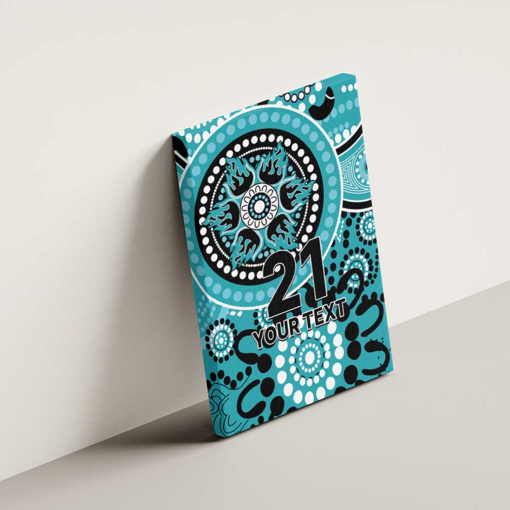 Heat Cricket Custom Canvas Wall Art Australian Aboriginal