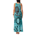 Heat Cricket Custom Family Matching Tank Maxi Dress and Hawaiian Shirt Australian Aboriginal