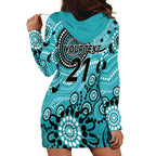 Heat Cricket Custom Hoodie Dress Australian Aboriginal