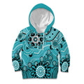 Heat Cricket Custom Kid Hoodie Australian Aboriginal