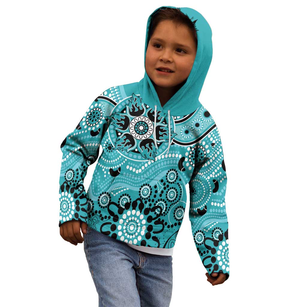 Heat Cricket Custom Kid Hoodie Australian Aboriginal