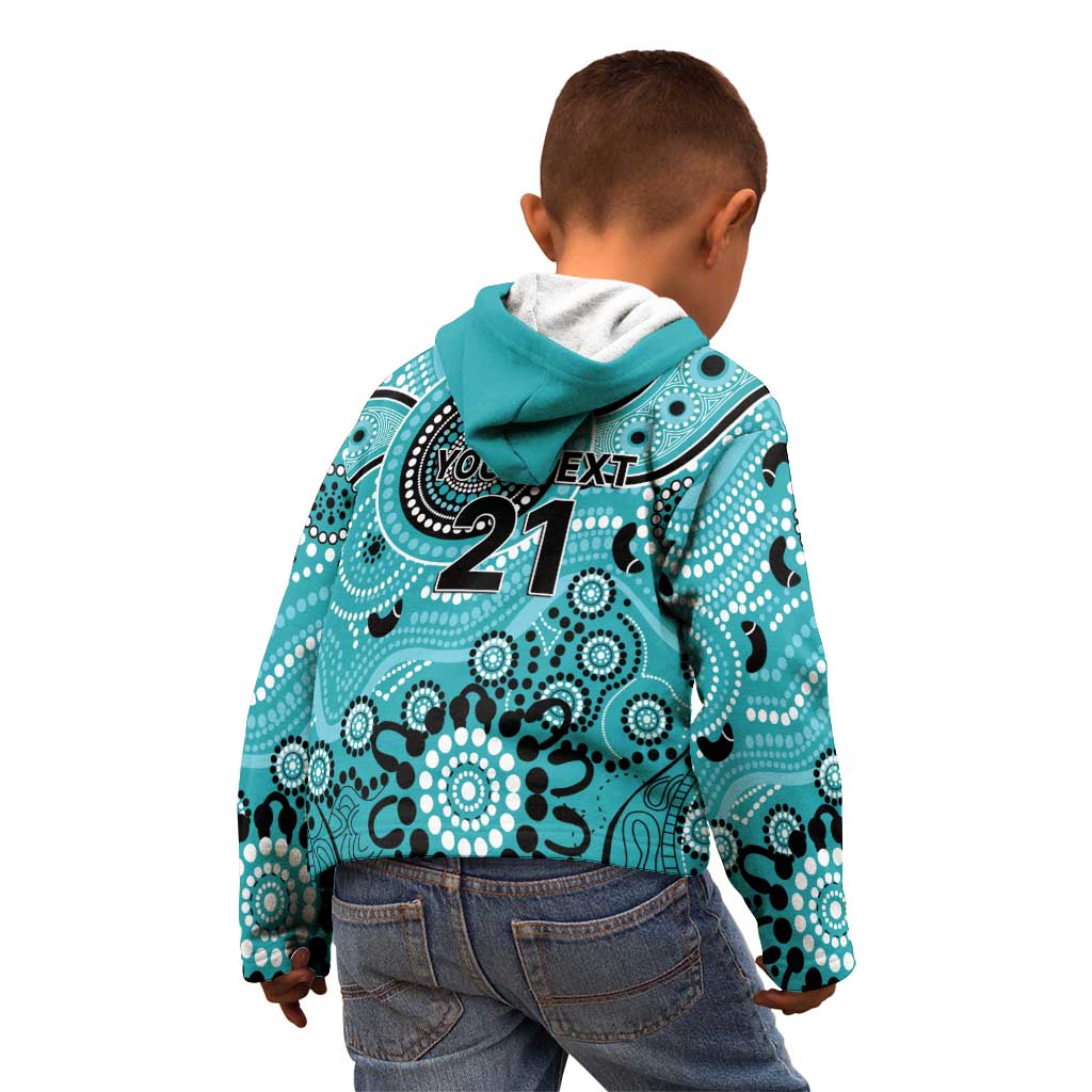 Heat Cricket Custom Kid Hoodie Australian Aboriginal