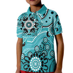 Heat Cricket Custom Kid Polo Shirt Australian Aboriginal