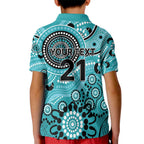 Heat Cricket Custom Kid Polo Shirt Australian Aboriginal