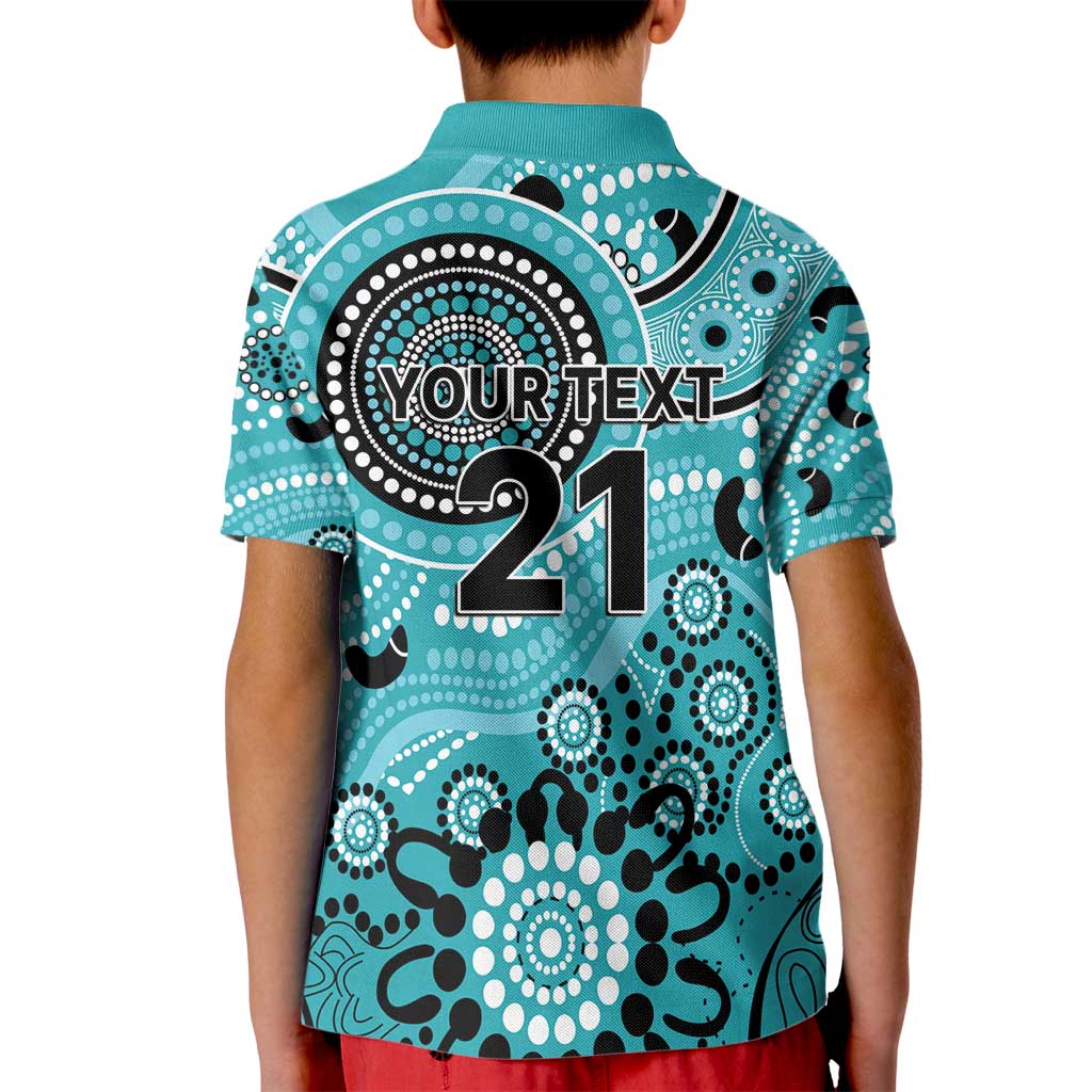 Heat Cricket Custom Kid Polo Shirt Australian Aboriginal