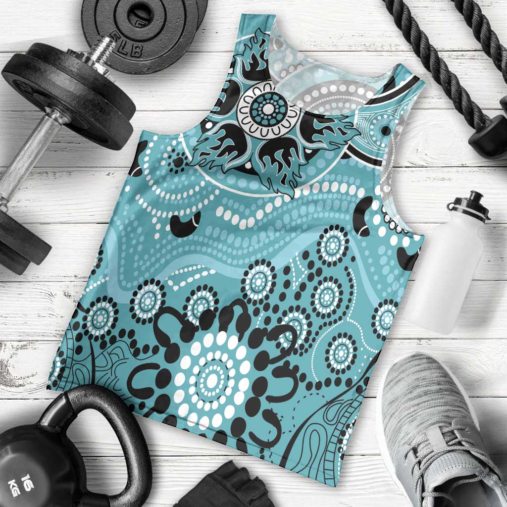 Heat Cricket Custom Men Tank Top Australian Aboriginal