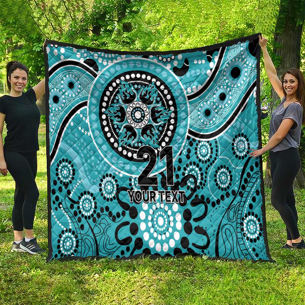 Heat Cricket Custom Quilt Australian Aboriginal