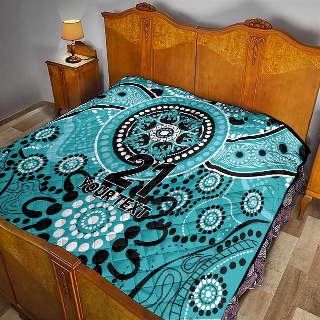 Heat Cricket Custom Quilt Australian Aboriginal