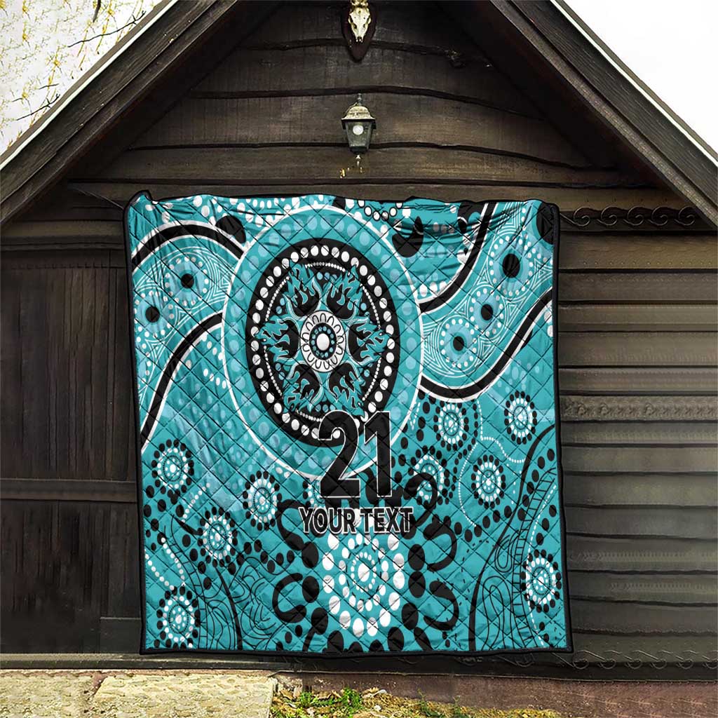 Heat Cricket Custom Quilt Australian Aboriginal