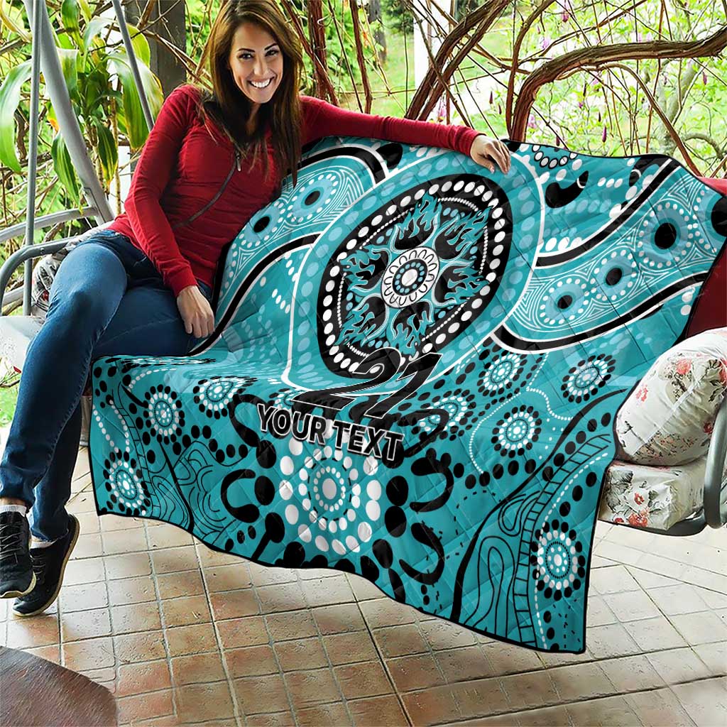 Heat Cricket Custom Quilt Australian Aboriginal
