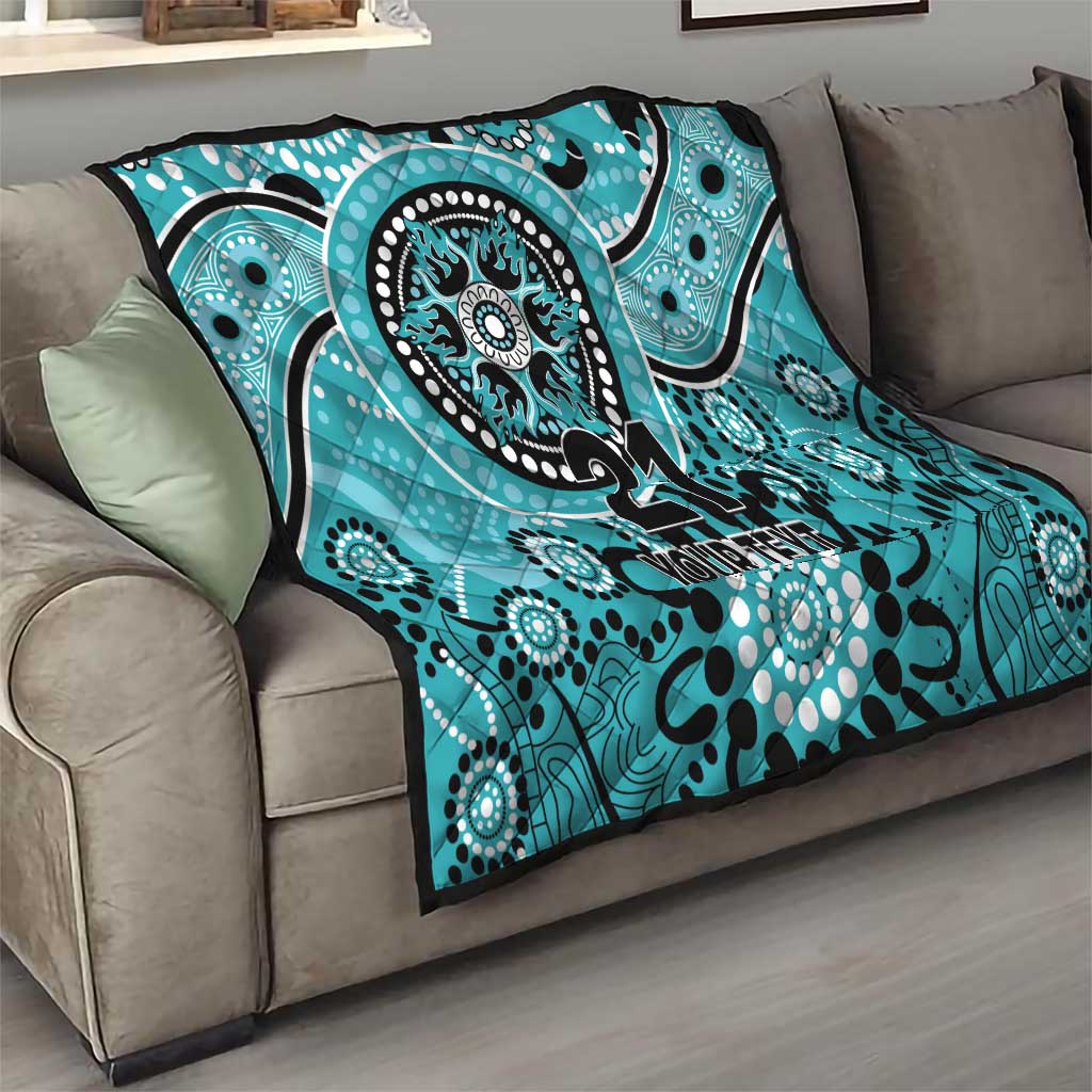 Heat Cricket Custom Quilt Australian Aboriginal