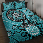 Heat Cricket Custom Quilt Bed Set Australian Aboriginal