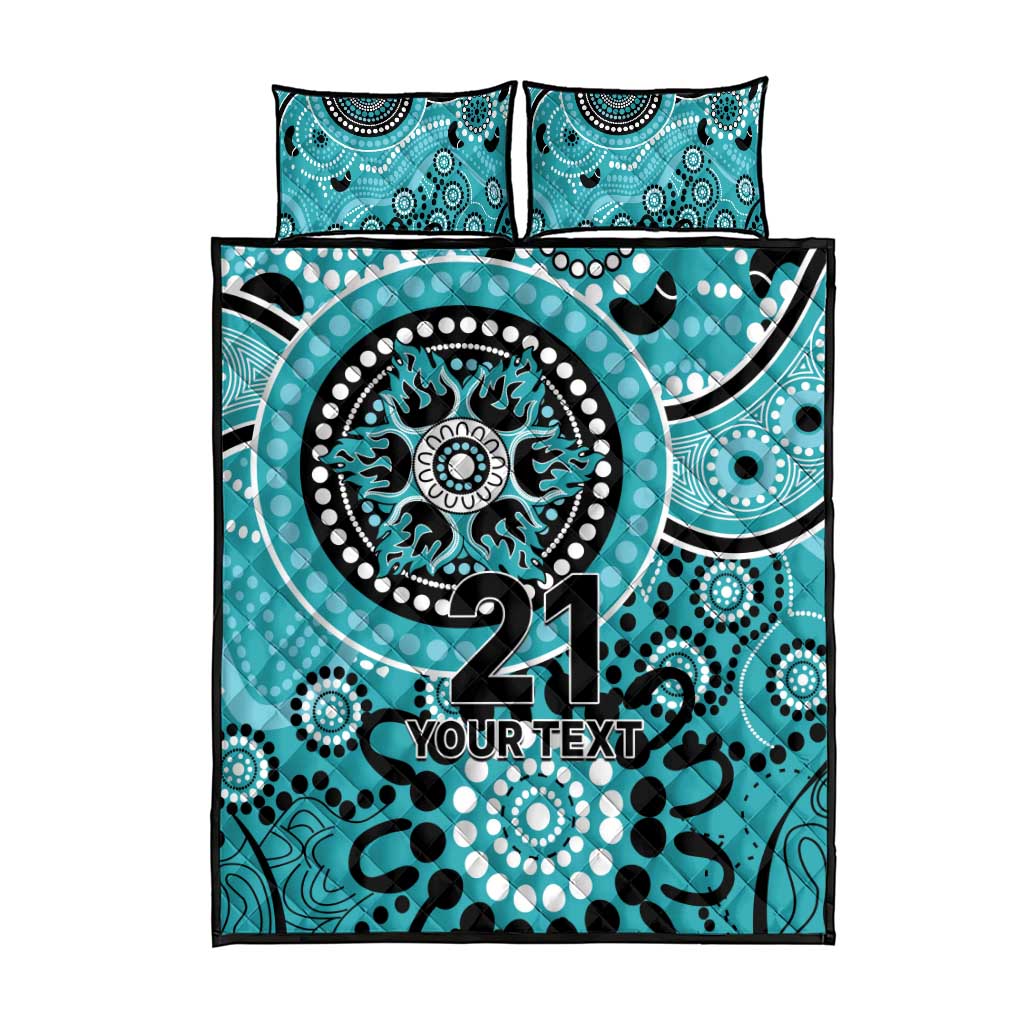 Heat Cricket Custom Quilt Bed Set Australian Aboriginal