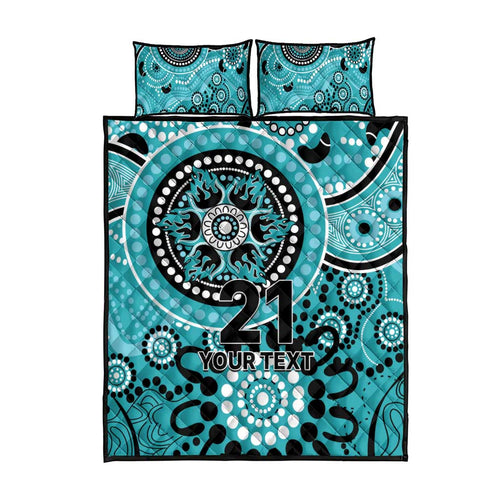 Heat Cricket Custom Quilt Bed Set Australian Aboriginal