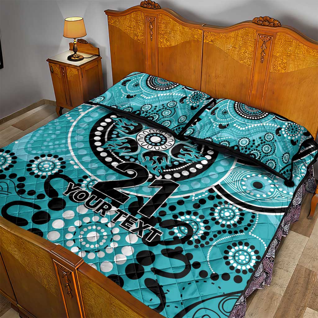 Heat Cricket Custom Quilt Bed Set Australian Aboriginal