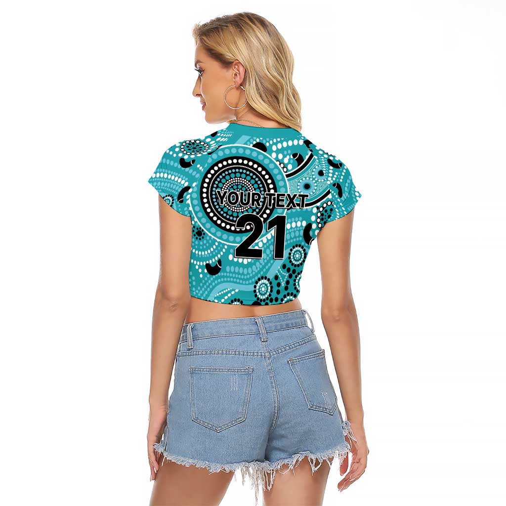 Heat Cricket Custom Raglan Cropped T Shirt Australian Aboriginal