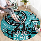 Heat Cricket Custom Round Carpet Australian Aboriginal