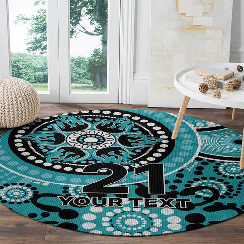 Heat Cricket Custom Round Carpet Australian Aboriginal