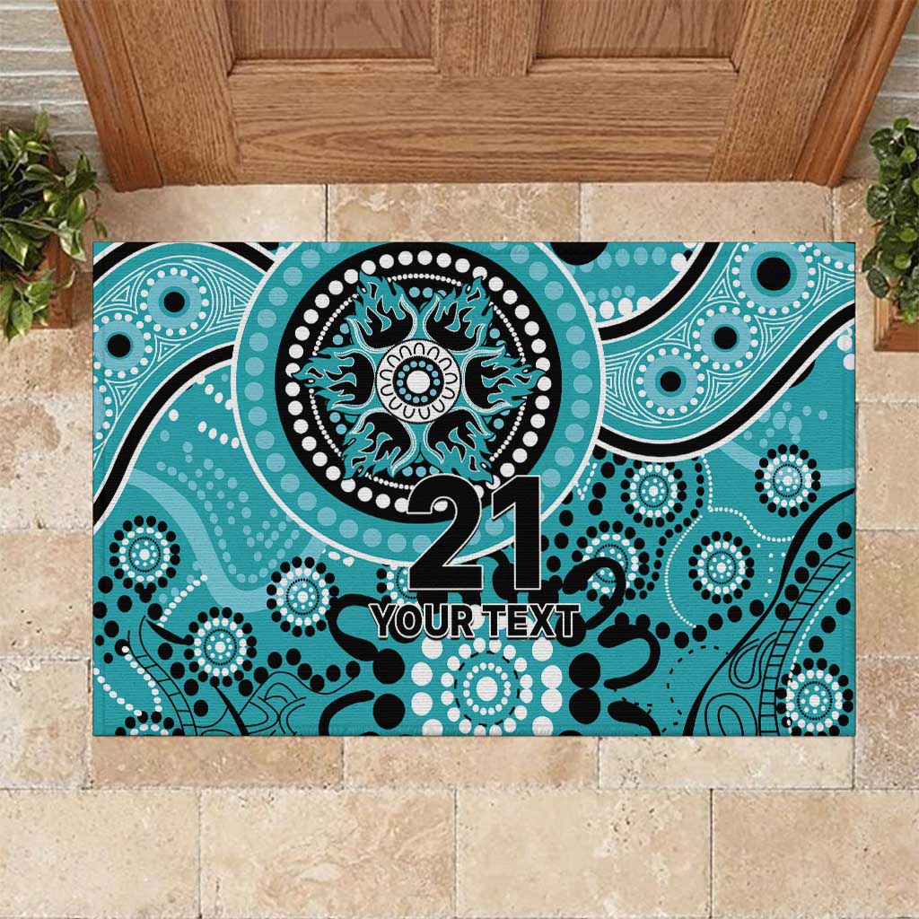 Heat Cricket Custom Rubber Doormat Australian Aboriginal