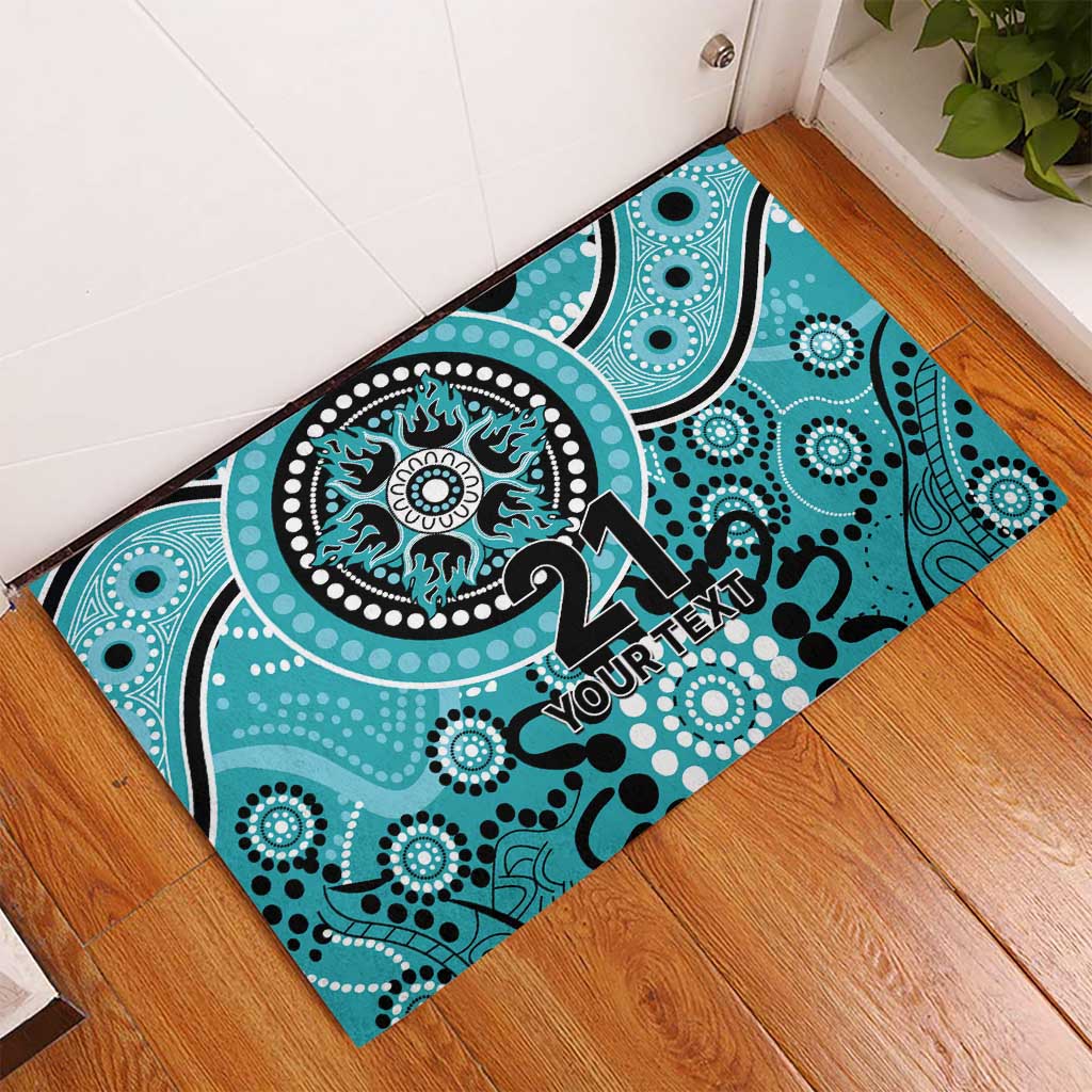 Heat Cricket Custom Rubber Doormat Australian Aboriginal