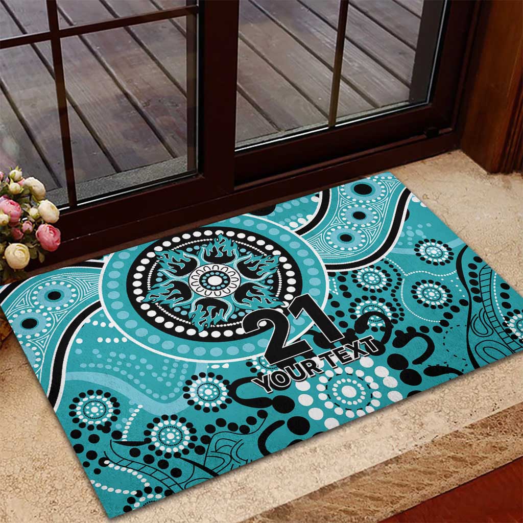 Heat Cricket Custom Rubber Doormat Australian Aboriginal