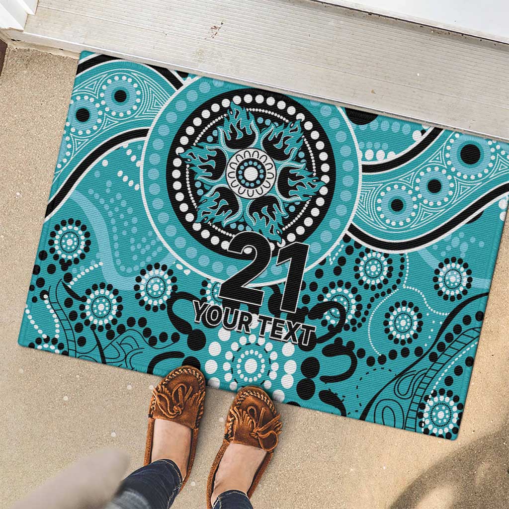 Heat Cricket Custom Rubber Doormat Australian Aboriginal