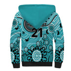 Heat Cricket Custom Sherpa Hoodie Australian Aboriginal