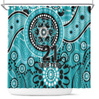 Heat Cricket Custom Shower Curtain Australian Aboriginal