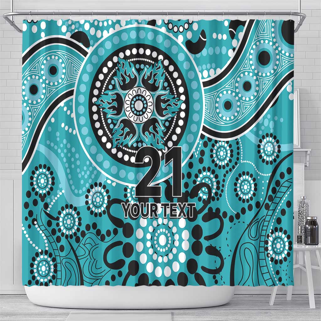Heat Cricket Custom Shower Curtain Australian Aboriginal