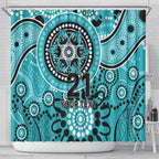 Heat Cricket Custom Shower Curtain Australian Aboriginal