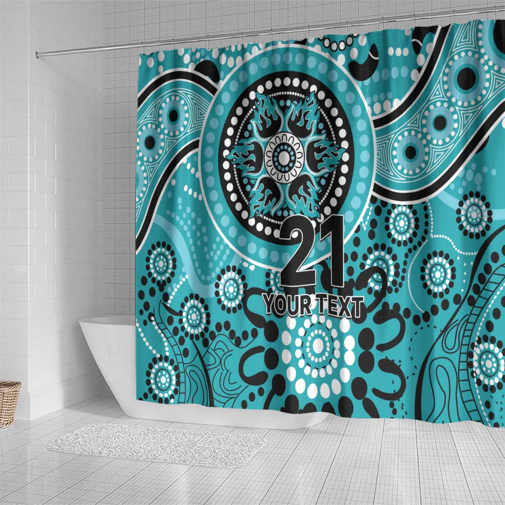 Heat Cricket Custom Shower Curtain Australian Aboriginal