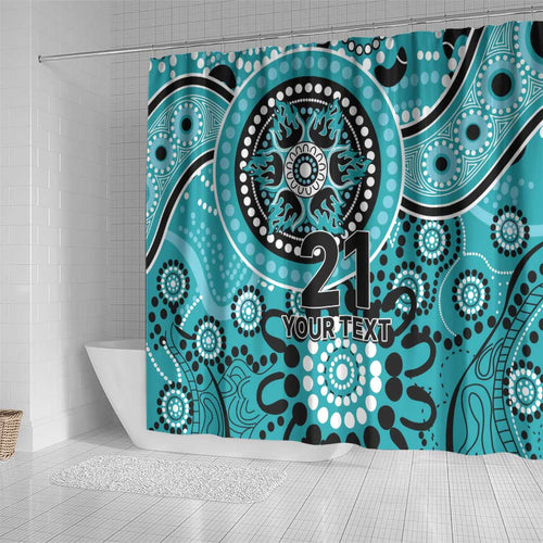 Heat Cricket Custom Shower Curtain Australian Aboriginal