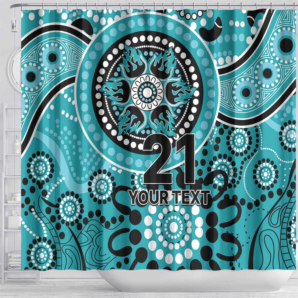 Heat Cricket Custom Shower Curtain Australian Aboriginal