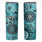 Heat Cricket Custom Skinny Tumbler Australian Aboriginal
