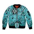 Heat Cricket Custom Sleeve Zip Bomber Jacket Australian Aboriginal