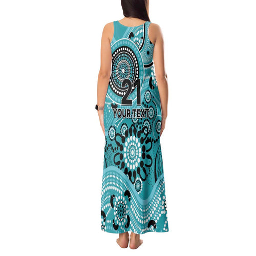 Heat Cricket Custom Tank Maxi Dress Australian Aboriginal