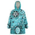 Heat Cricket Custom Wearable Blanket Hoodie Australian Aboriginal