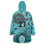 Heat Cricket Custom Wearable Blanket Hoodie Australian Aboriginal
