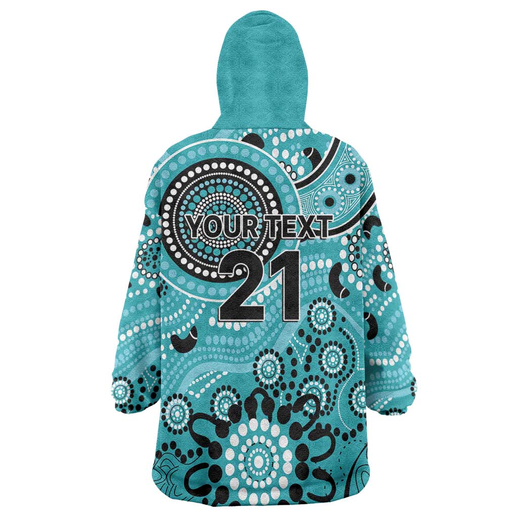 Heat Cricket Custom Wearable Blanket Hoodie Australian Aboriginal