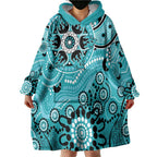 Heat Cricket Custom Wearable Blanket Hoodie Australian Aboriginal
