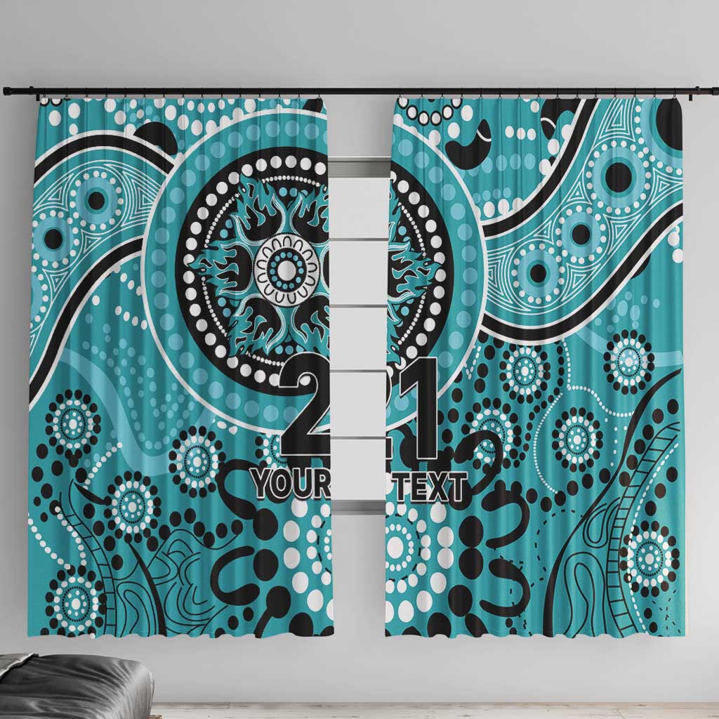 Heat Cricket Custom Window Curtain Australian Aboriginal