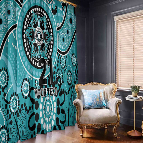 Heat Cricket Custom Window Curtain Australian Aboriginal