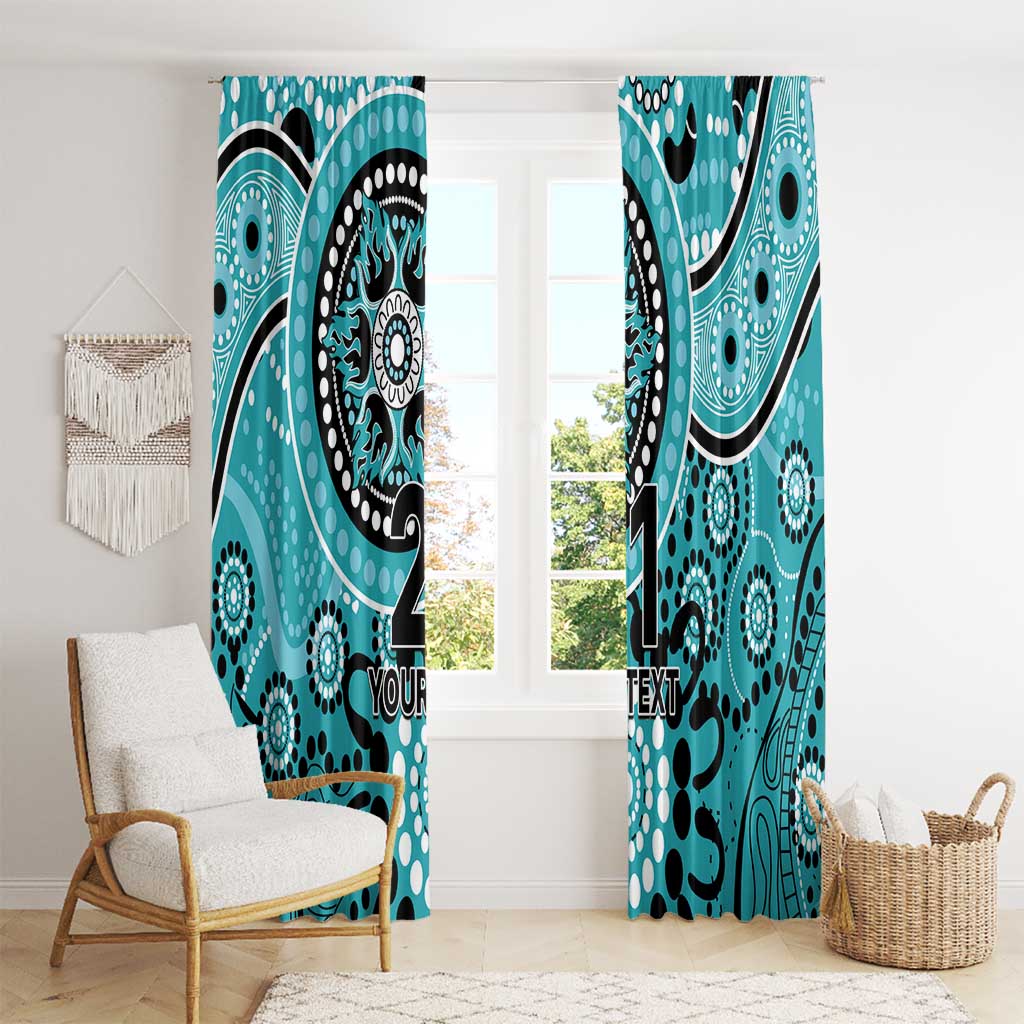 Heat Cricket Custom Window Curtain Australian Aboriginal