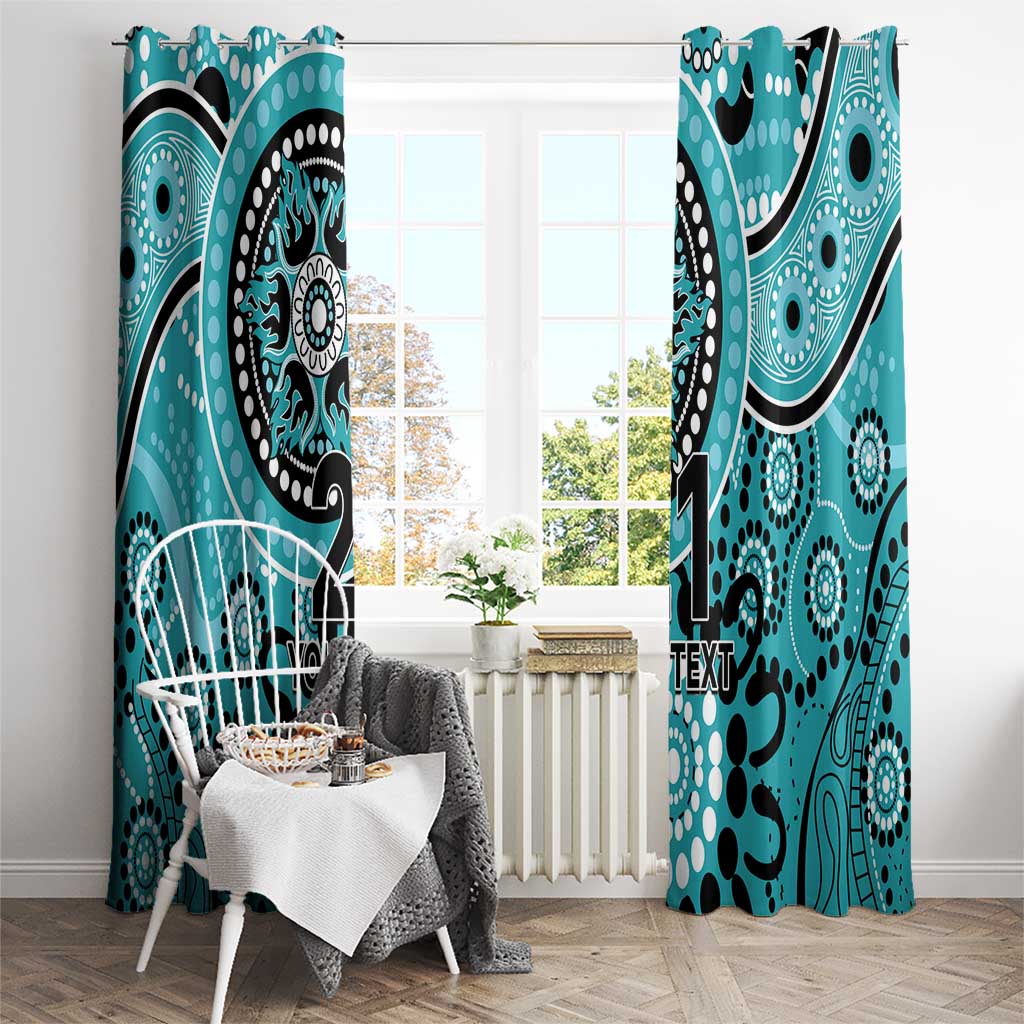 Heat Cricket Custom Window Curtain Australian Aboriginal