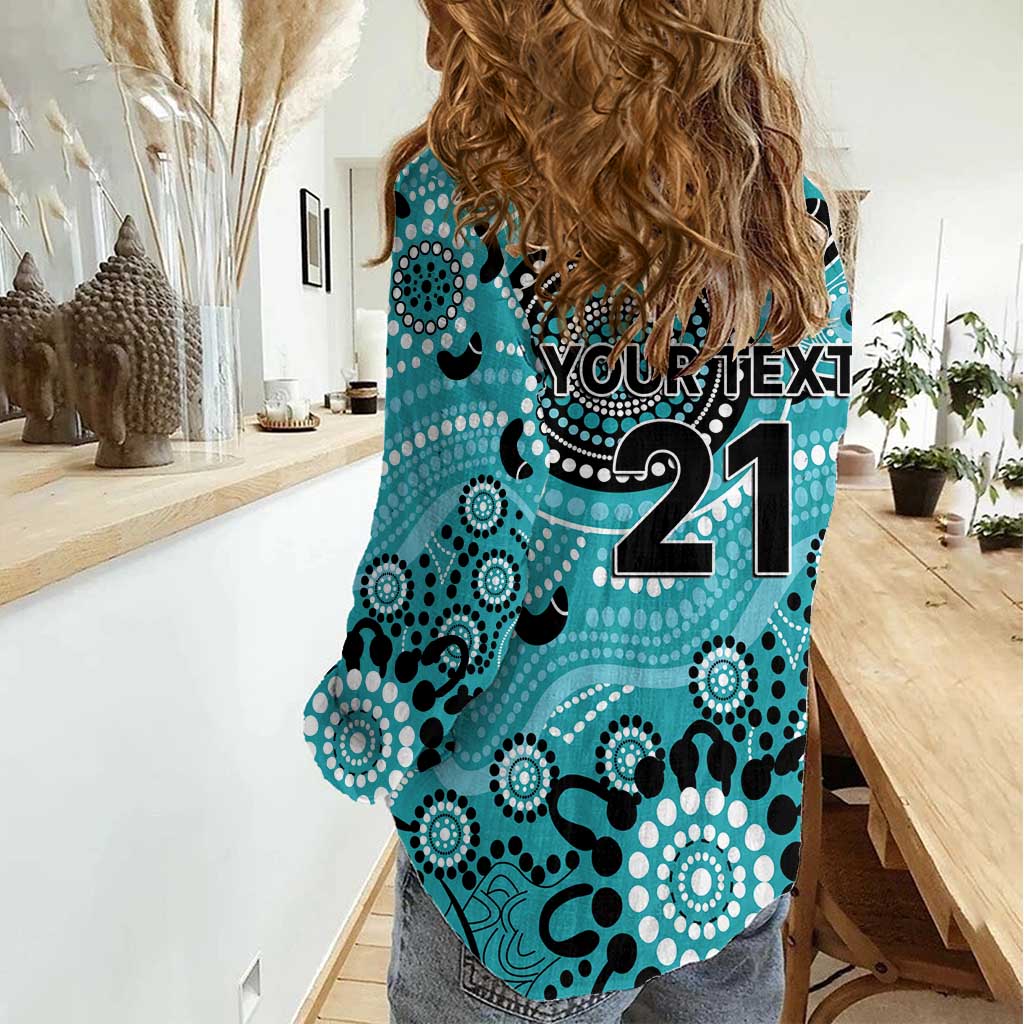Heat Cricket Custom Women Casual Shirt Australian Aboriginal