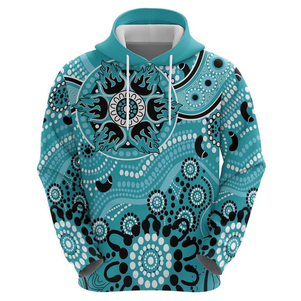 Heat Cricket Custom Zip Hoodie Australian Aboriginal