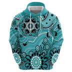 Heat Cricket Custom Zip Hoodie Australian Aboriginal