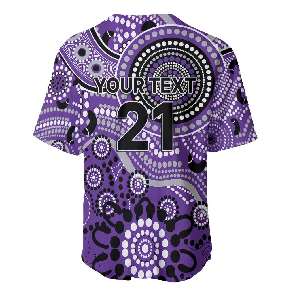 Hurricanes Cricket Custom Baseball Jersey Australian Aboriginal