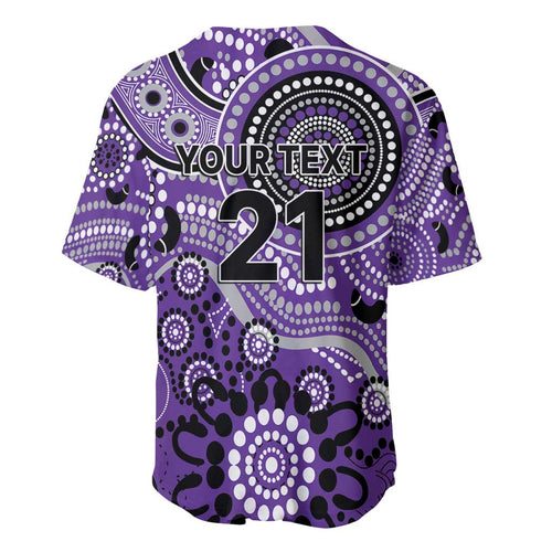 Hurricanes Cricket Custom Baseball Jersey Australian Aboriginal