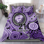 Hurricanes Cricket Custom Bedding Set Australian Aboriginal